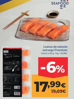 La Sirena Lomos de salmón noruego Premium oferta