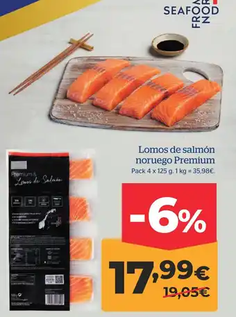 La Sirena Lomos de salmón noruego Premium oferta