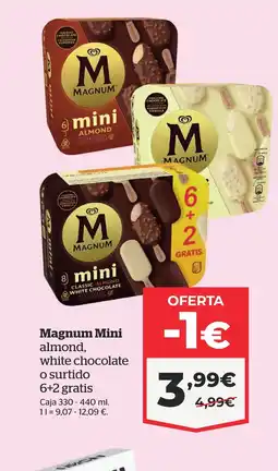 La Sirena MAGNUM Mini almond white chocolate o surtido oferta