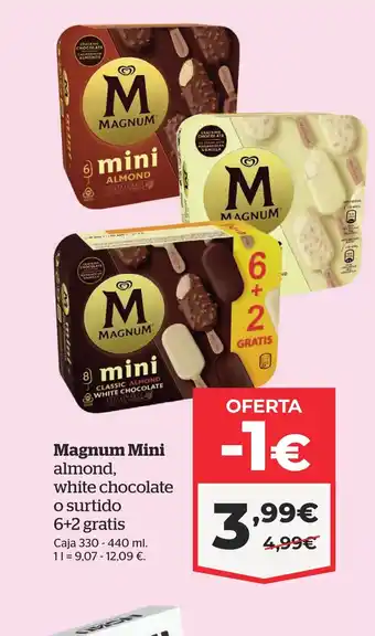 La Sirena MAGNUM Mini almond white chocolate o surtido oferta