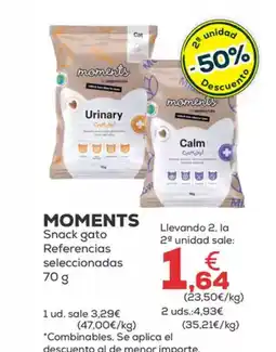 Kiwoko MOMENTS Snack gato Referencias oferta