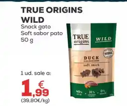 Kiwoko TRUE ORIGINS WILD Snack gato Soft sabor pato oferta