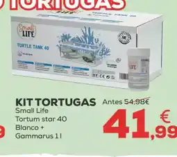 Kiwoko KIT TORTUGAS Small Life Tortum star 40 Blanco + oferta