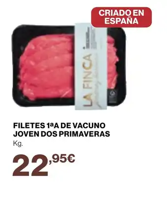 Supercor Filetes 1aa de vacuno joven dos primaveras oferta