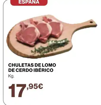 Supercor Chuletas de lomo de cerdo ibérico oferta