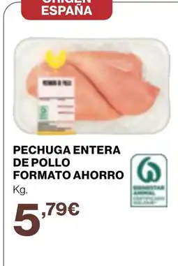 Supercor Pechuga entera de pollo formato ahorro oferta