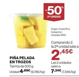 Supercor Piña pelada en trozos oferta