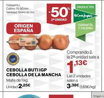 Supercor Cebolla buti igp cebolla de la mancha oferta