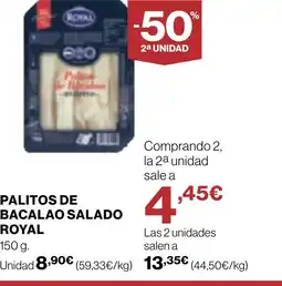 Supercor ROYAL Palitos de bacalao salado oferta