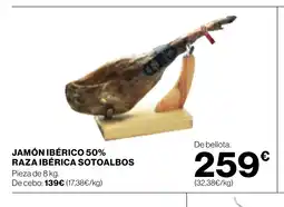 Supercor Jamón ibérico 50% raza ibérica sotoalbos oferta