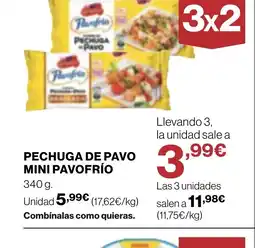 Supercor PECHUGA DE PAVO MINI PAVOFRÍO oferta