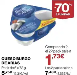 Supercor BURGO DE ARIAS Queso oferta