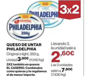 Supercor PHILADELPHIA Queso de untar oferta