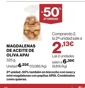 Supercor Magdalenas de aceite de oliva apai oferta