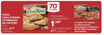 Supercor DR. OETKER Pizza casa di mama 4 formaggi oferta