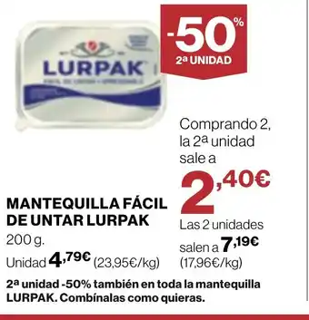 Supercor LURPAK Mantequilla fácil de untar oferta