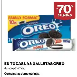 Supercor OREO En todas las galletas oferta