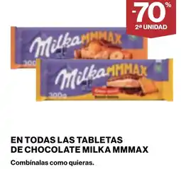 Supercor MILKA MMMAX En todas las tabletas de chocolate oferta