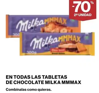 Supercor MILKA MMMAX En todas las tabletas de chocolate oferta