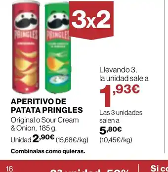 Supercor PRINGLES Aperitivo de patata oferta