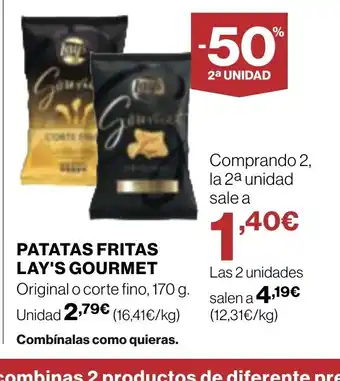 Supercor Patatas fritas lay's gourmet oferta