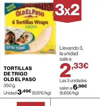 Supercor OLD EL PASO Tortillas de trigo oferta