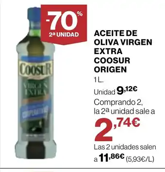 Supercor Aceite de oliva virgen extra coosur origen oferta