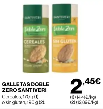 Supercor SANTIVERI Galletas doble zero oferta