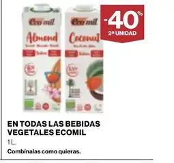 Supercor ECOMIL En todas las bebidas vegetales oferta