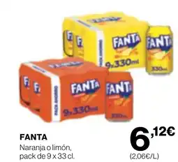 Supercor FANTA Naranja o limón oferta