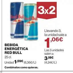 Supercor RED BULL Bebida energética oferta