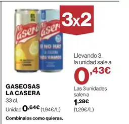 Supercor LA CASERA Gaseosas oferta