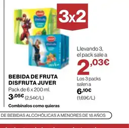 Supercor JUVER Bebida de fruta disfruta oferta