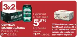 Supercor MAHOU CLÁSICA Cervesa oferta