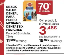 Supercor Snack salud dental para perro mediano dentastix oferta