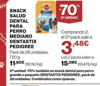 Supercor Snack salud dental para perro mediano dentastix oferta