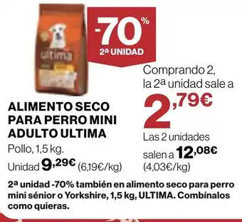 Supercor ULTIMA Alimento seco para perro mini adulto oferta