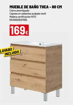 Brico Depôt Mueble de baño thea - 80 cm oferta