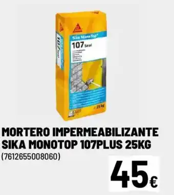 Brico Depôt Mortero impermeabilizante sika monotop 107plus oferta