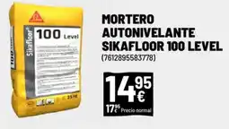 Brico Depôt Mortero autonivelante sikafloor 100 level oferta