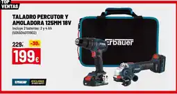 Brico Depôt Taladro percutor y amoladora 125mm 18v oferta