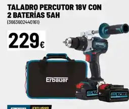 Brico Depôt Taladro percutor 18v con 2 baterías 5ah oferta