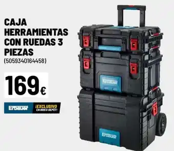 Brico Depôt Caja herramientas con ruedas 3 piezas oferta