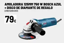 Brico Depôt Amoladora 125mm 750 w bosch azul + disco de diamante de regalo oferta