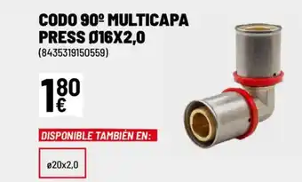 Brico Depôt Codo 90º multicapa press 016x2,0 oferta