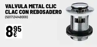 Brico Depôt Valvula metal clic clac con rebosadero oferta