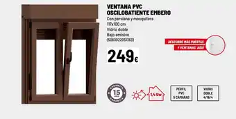 Brico Depôt Ventana pvc oscilobatiente embero oferta