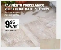 Brico Depôt Pavimento porcelánico volfy beige mate 30x60cm oferta