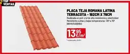 Brico Depôt Placa teja romana latina terracota - 192cm x 78cm oferta