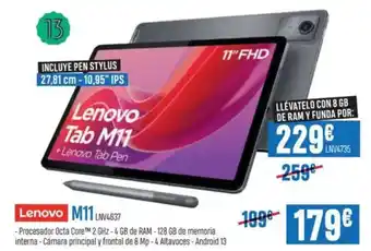 Beep LENOVO Tab M11 oferta